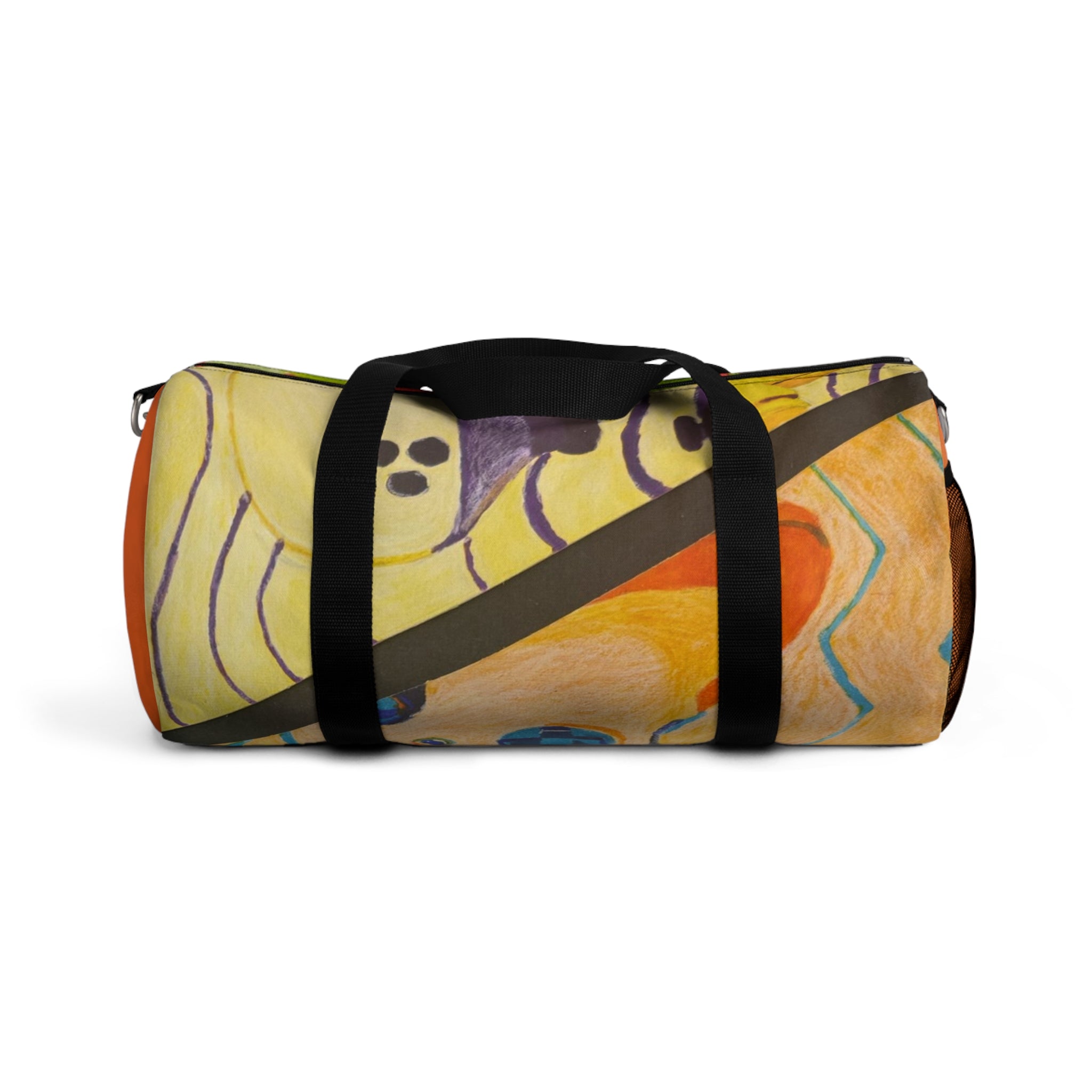 Artistic Gaming Duffel Bag — Hand-Painted Ocean Vibe Travel Bag