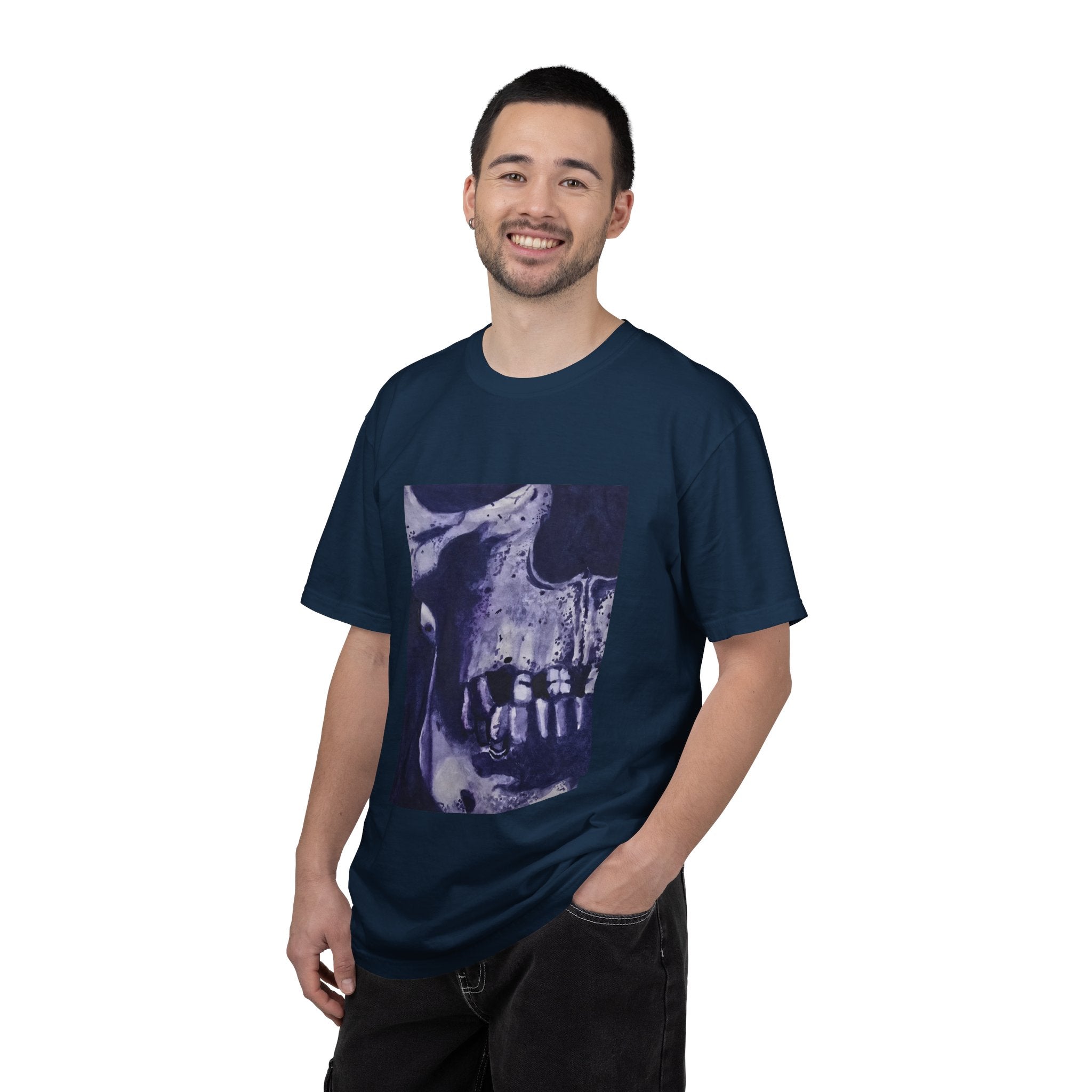 Skull Photo Tee — Vintage Gothic Jawbone Graphic T-Shirt