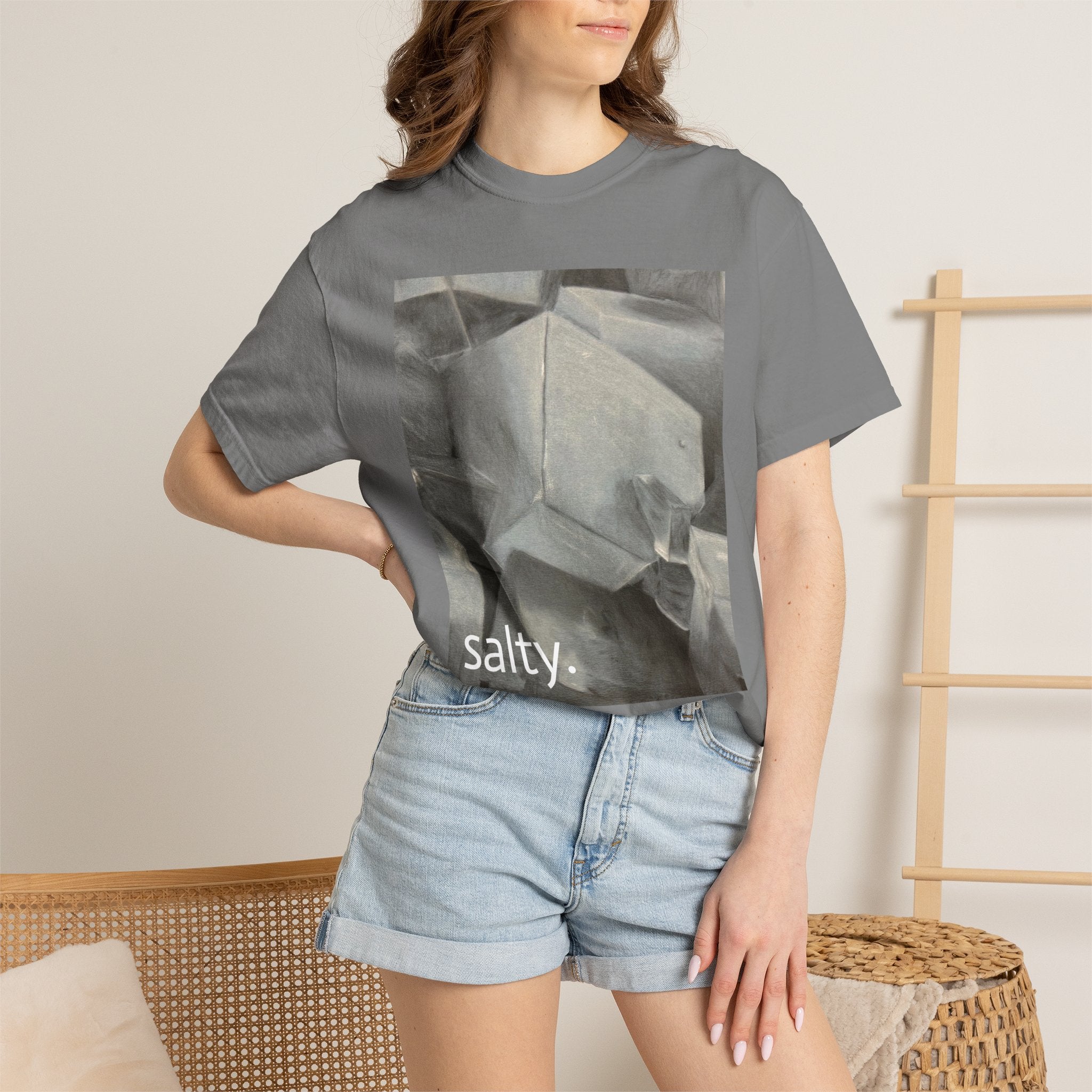 T-Shirt — Vintage Ice Cube Photo Tee with “Salty” Script