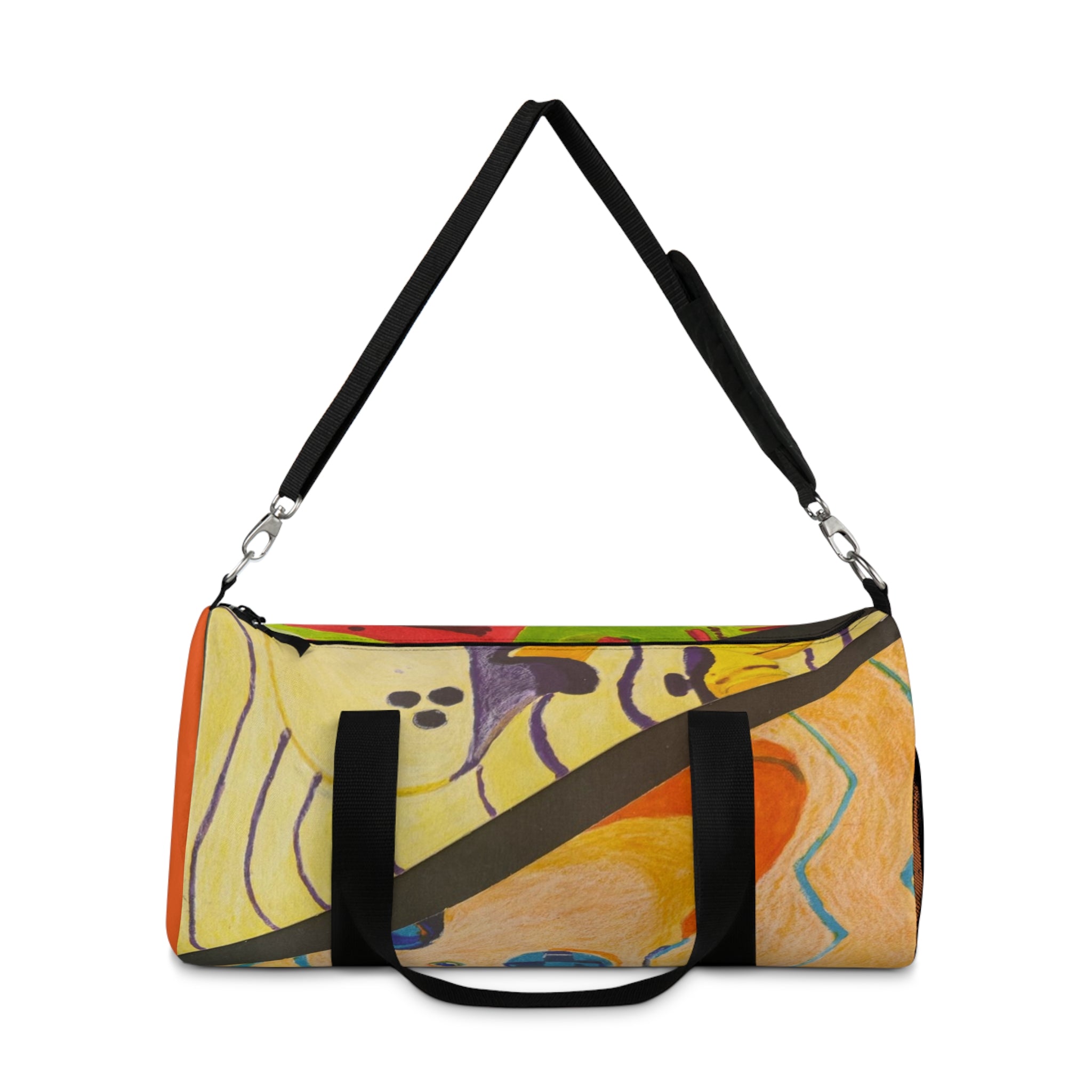 Artistic Gaming Duffel Bag — Hand-Painted Ocean Vibe Travel Bag