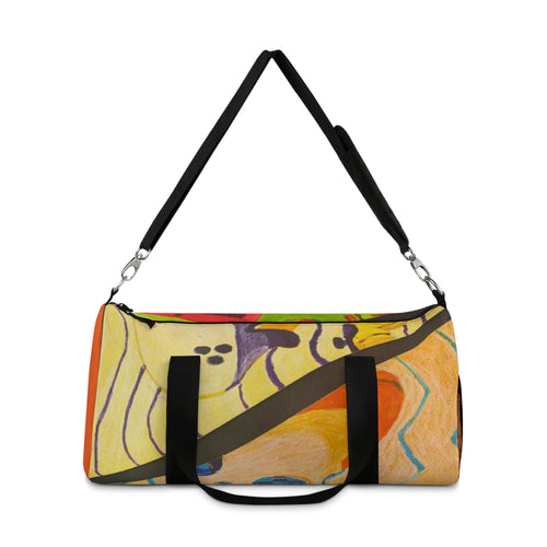 Artistic Gaming Duffel Bag — Hand-Painted Ocean Vibe Travel Bag