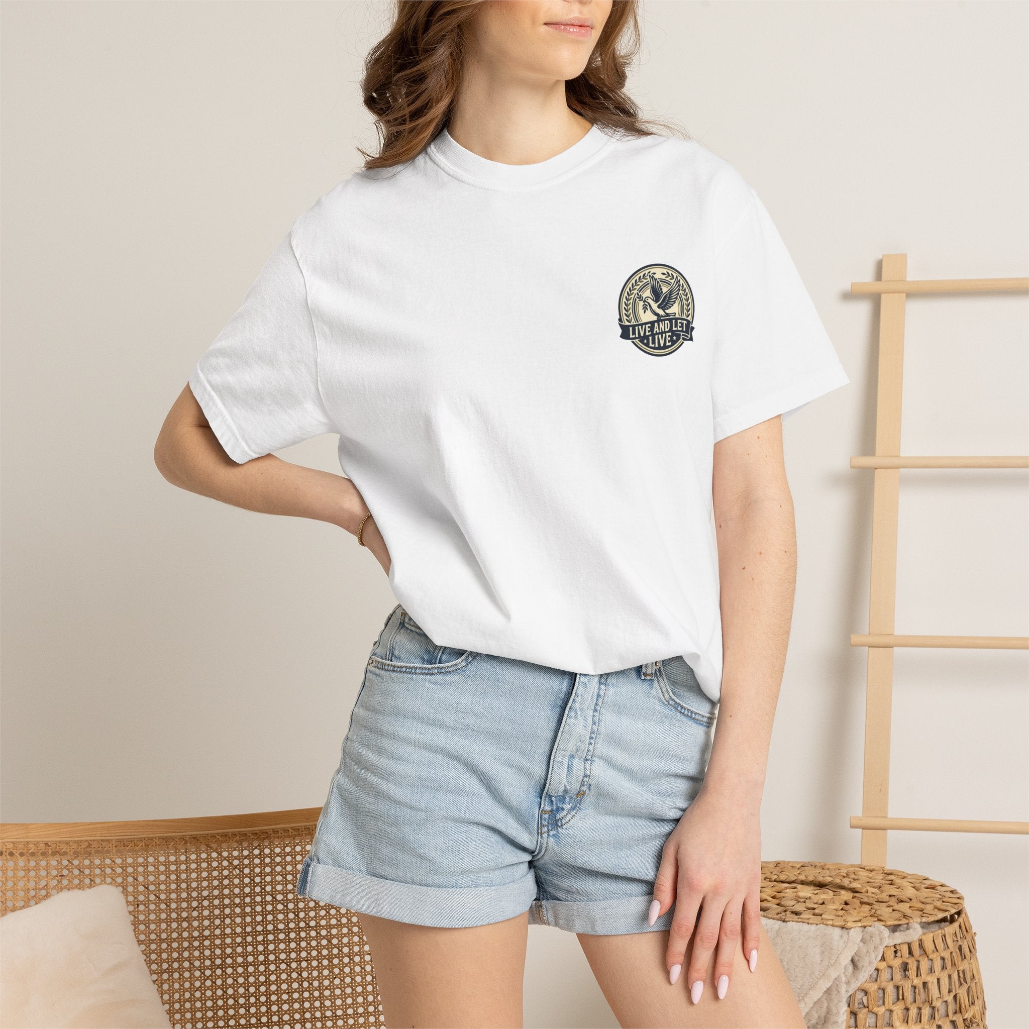 Little Bird Tee — Moody Swirl Back-Print T-Shirt