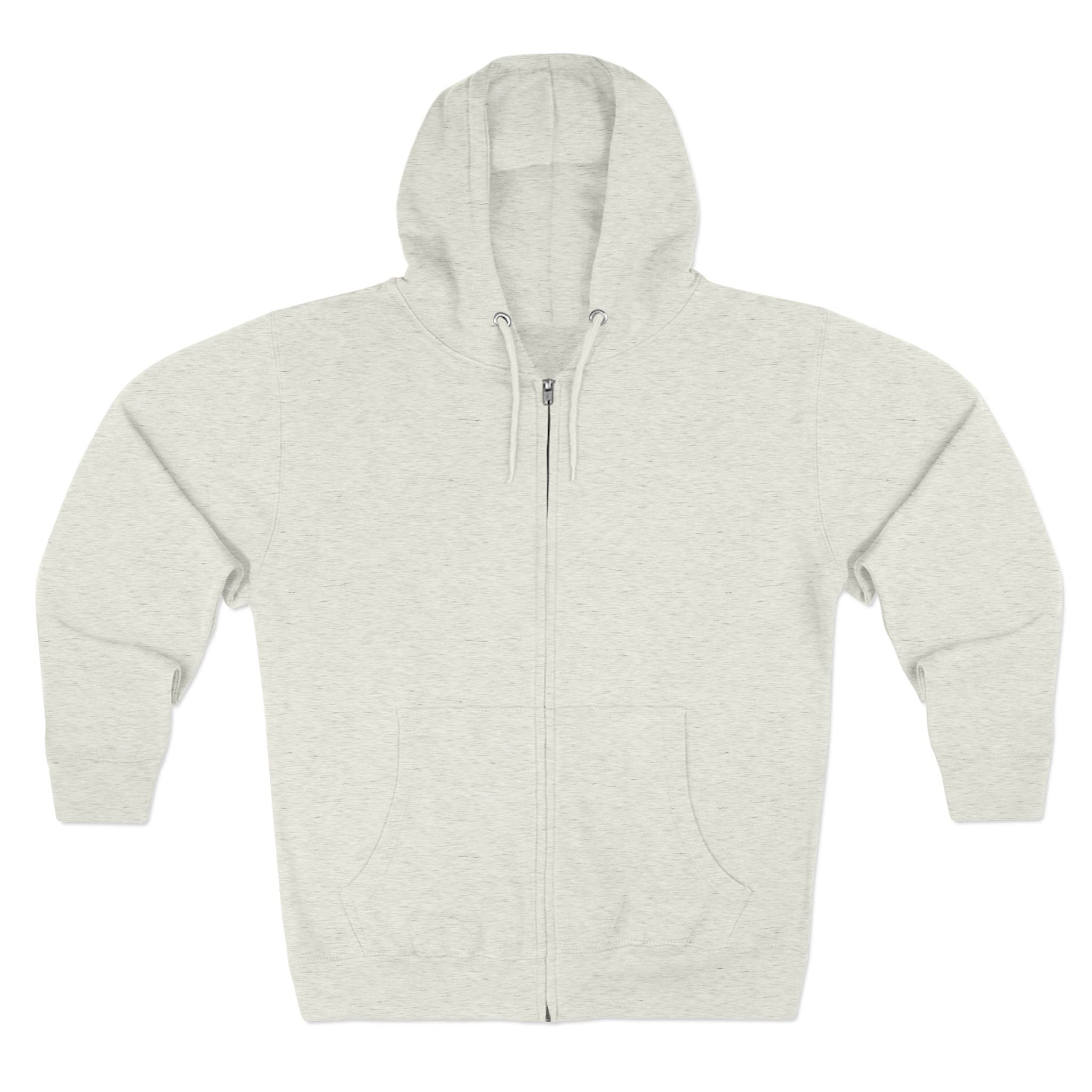 Floral Art Zip Hoodie — Colorful Tropical Bloom Back Print
